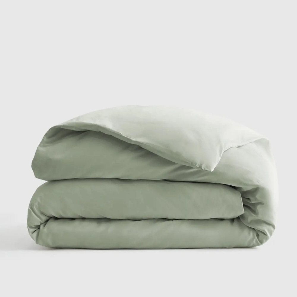 NWOT! Quince 100% Organic Sateen Cotton Sage Duvet Cover! King (159)